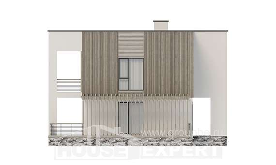 150-017-П Проект двухэтажного дома, бюджетный коттедж из газосиликатных блоков, Волжск