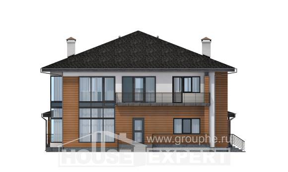 245-001-П Проект двухэтажного дома, современный загородный дом из арболита, Йошкар-Ола