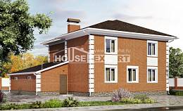 220-004-Л Проект двухэтажного дома, гараж, средний дом из кирпича, Волжск