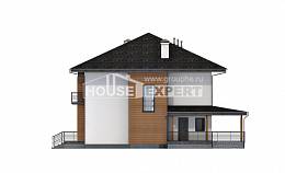 245-001-П Проект двухэтажного дома, просторный загородный дом из твинблока, Волжск