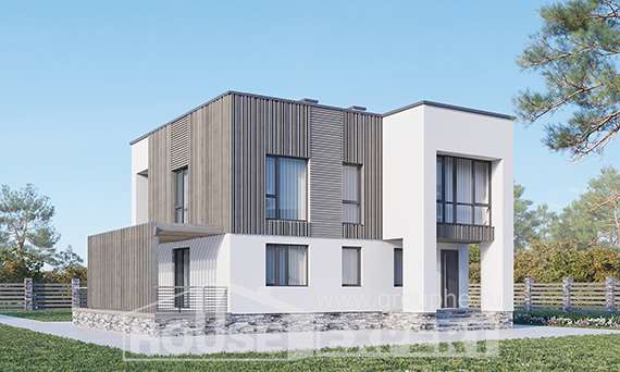 150-017-П Проект двухэтажного дома, бюджетный домик из пеноблока, Волжск