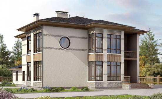 345-001-П Проект двухэтажного дома, огромный домик из пеноблока, Йошкар-Ола