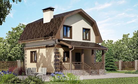 070-004-П Проект двухэтажного дома с мансардой, дешевый дом из твинблока Волжск | Проекты домов от House Expert