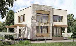 185-001-П Проект двухэтажного дома, уютный домик из газосиликатных блоков, Йошкар-Ола