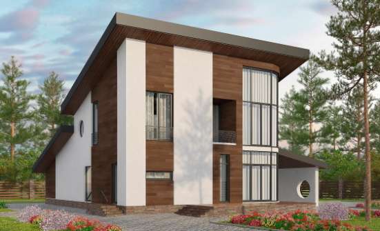 230-001-П Проект двухэтажного дома с мансардой, красивый дом из кирпича, Йошкар-Ола